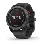 Garmin Fenix 6 Pro Solar Szary 47mm z czarnym paskiem (010-02410-17)