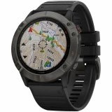 Garmin Fenix 6X Sapphire Szary 51mm z czarnym paskiem (010-02157-19)
