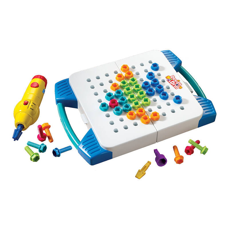 Zabawka wiertarko - wkrętarka z zestawem konstrukcyjnym w walizce Learning Resources EI-4117 — zdjęcie 2