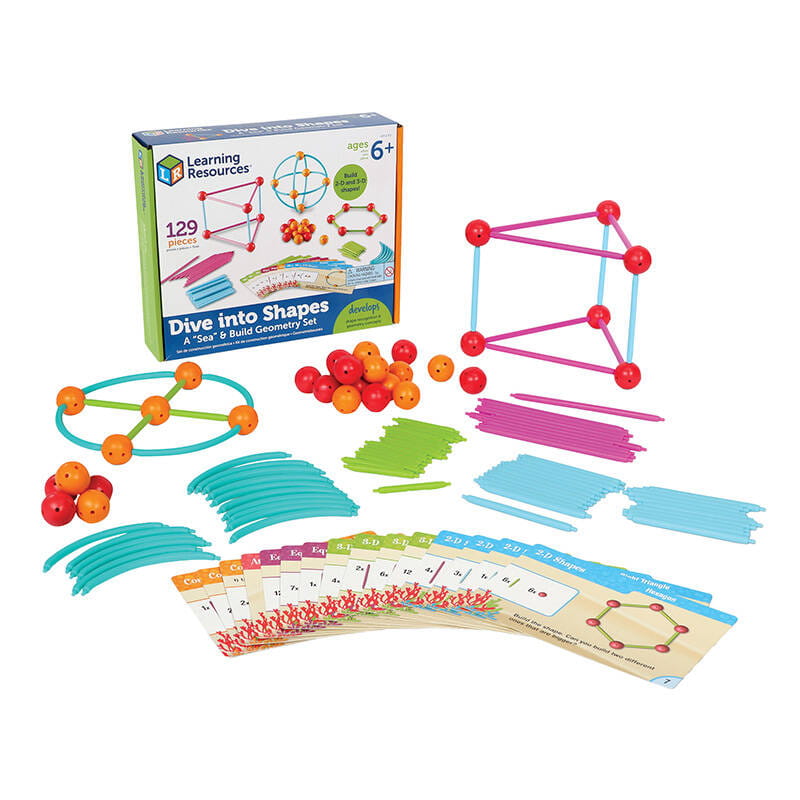Zestaw do budowy brył geometrycznych Learning Resources LER 1773 — zdjęcie 1