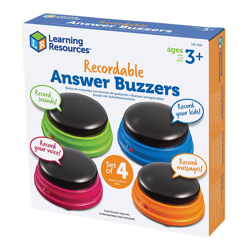Programowalne przyciski dźwiękowe 4szt. Learning Resources LER 3769 — zdjęcie 2