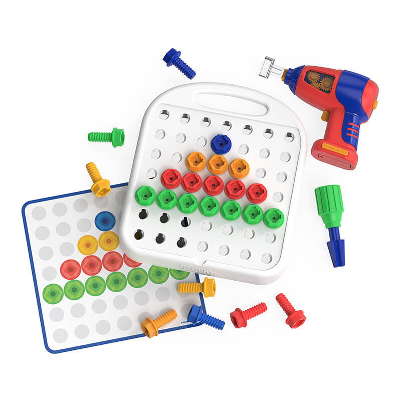 Zabawka wiertarko - wkrętarka z rozszerzonym zestawem konstrukcyjnym Learning Resources EI-4108 — zdjęcie 1