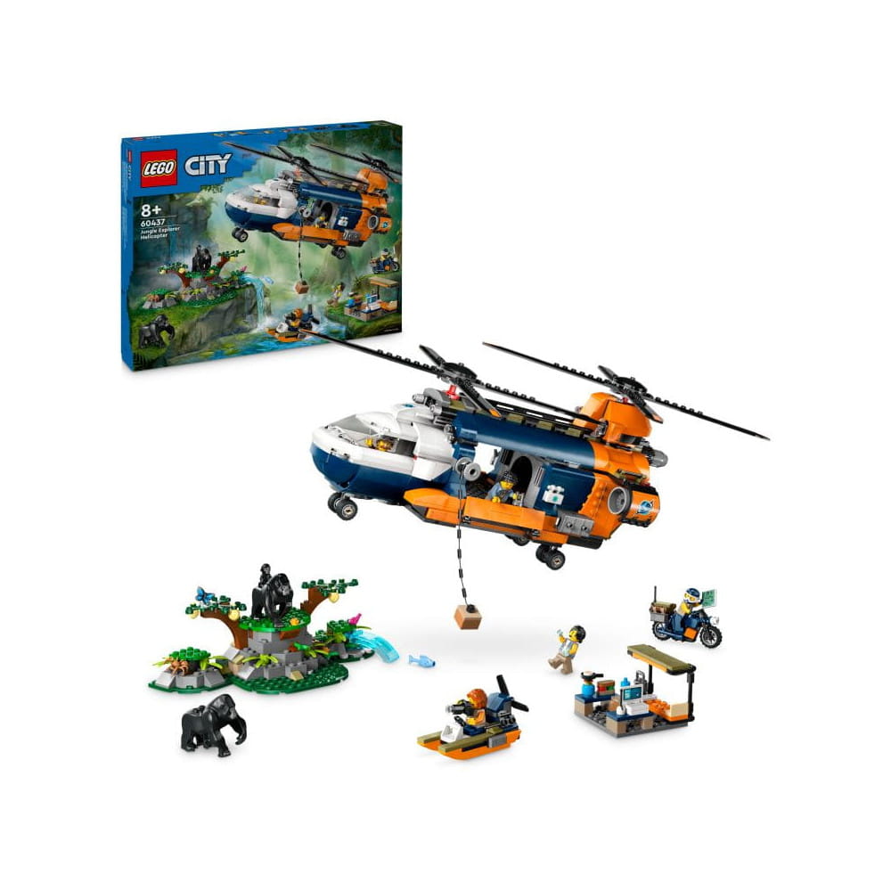 LEGO City Helikopter badaczy dżungli w bazie 60437 — zdjęcie 1
