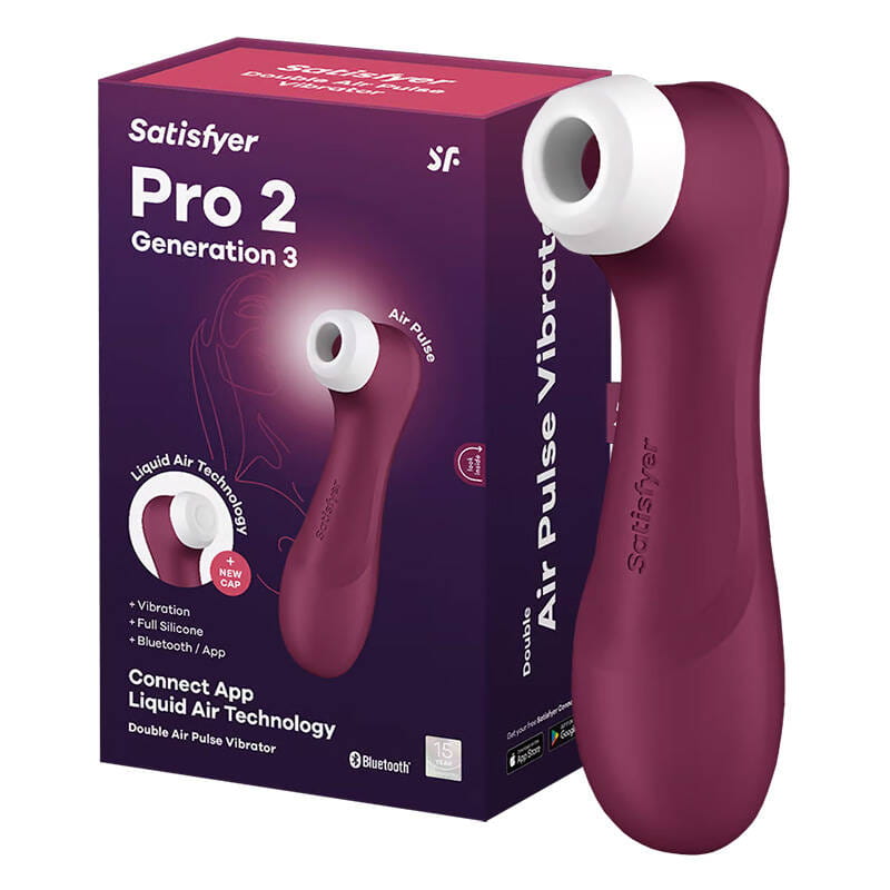 Masażer łechtaczki z aplikacją Satisfyer Pro 2 Generation 3 czerwony — zdjęcie 1