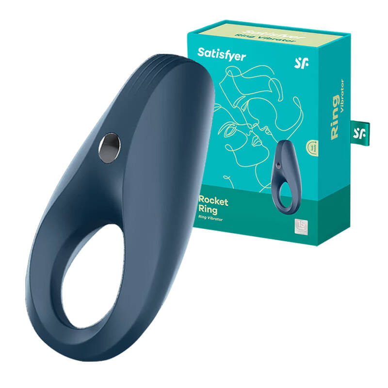 Pierścień wibrujący Satisfyer Rocket Ring granatowy — zdjęcie 1