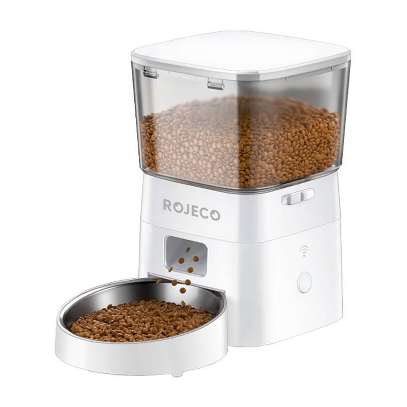 Inteligentny dozownik karmy Rojeco 2L Pet Feeder WiFi Version biały — zdjęcie 1