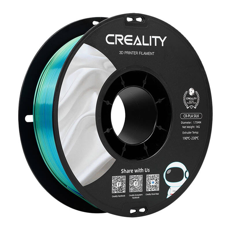 Filament CR-Silk PLA Creality niebiesko-zielony — zdjęcie 1