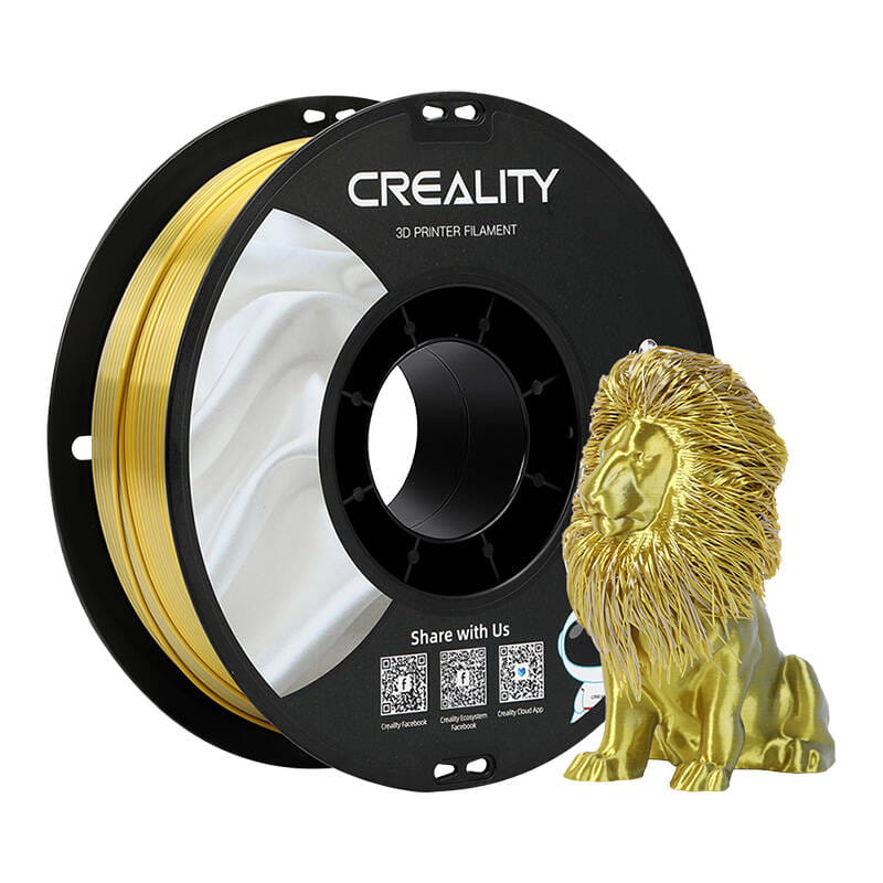 Filament CR-Silk PLA Creality złoto-srebrny — zdjęcie 1