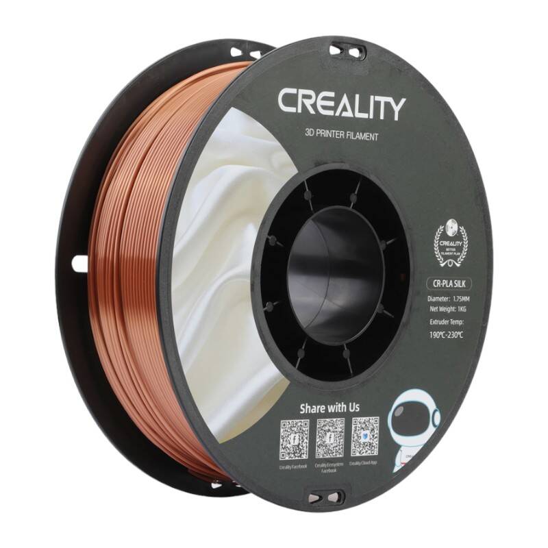 Filament CR-Silk PLA Creality miedziany — zdjęcie 1