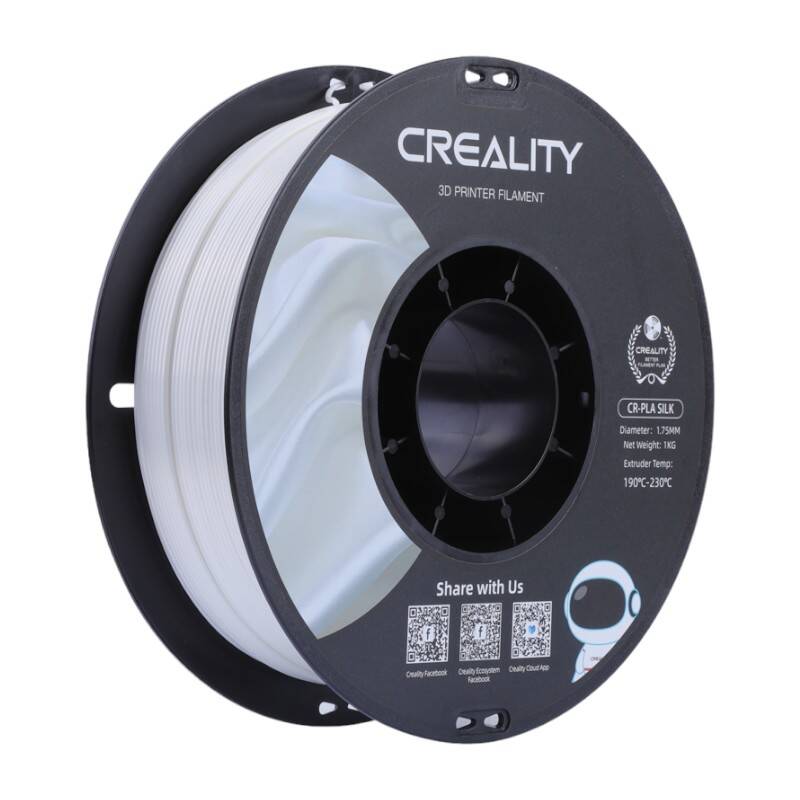Filament CR-Silk PLA Creality biały — zdjęcie 1