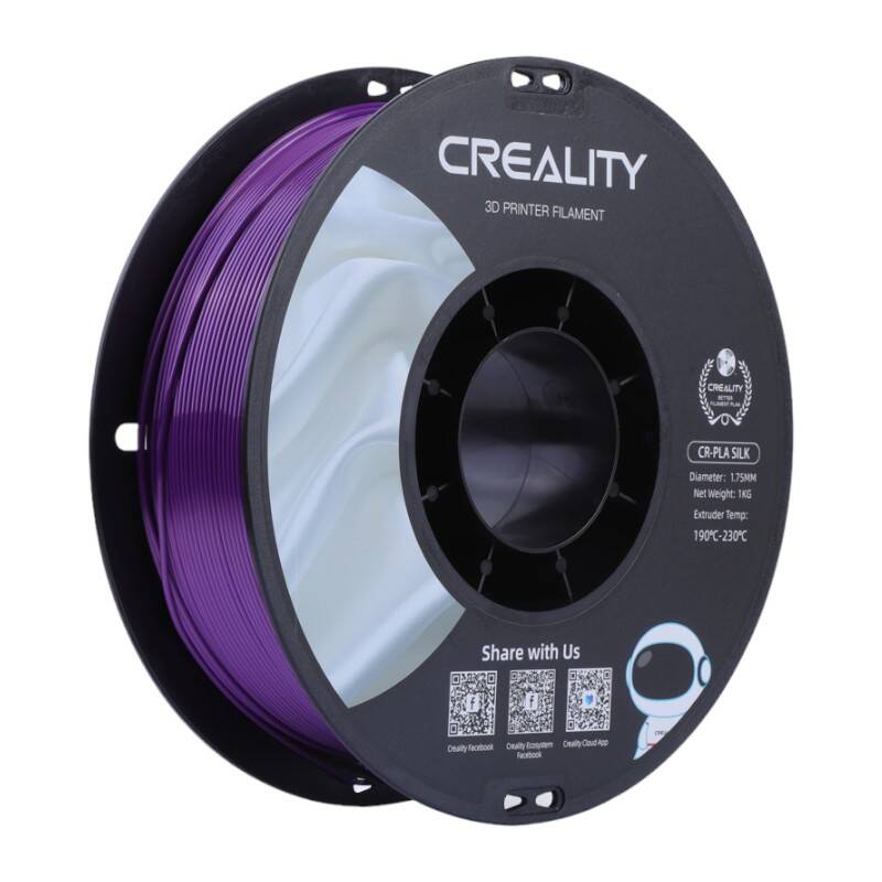 Filament CR-Silk PLA Creality fioletowy — zdjęcie 1