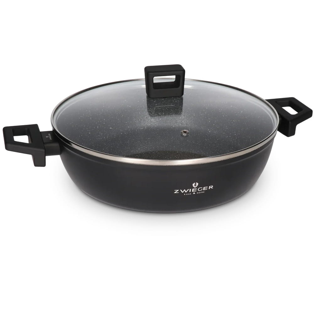 Zwieger Garnek płaski z pokrywką 28 cm Forte — zdjęcie 1