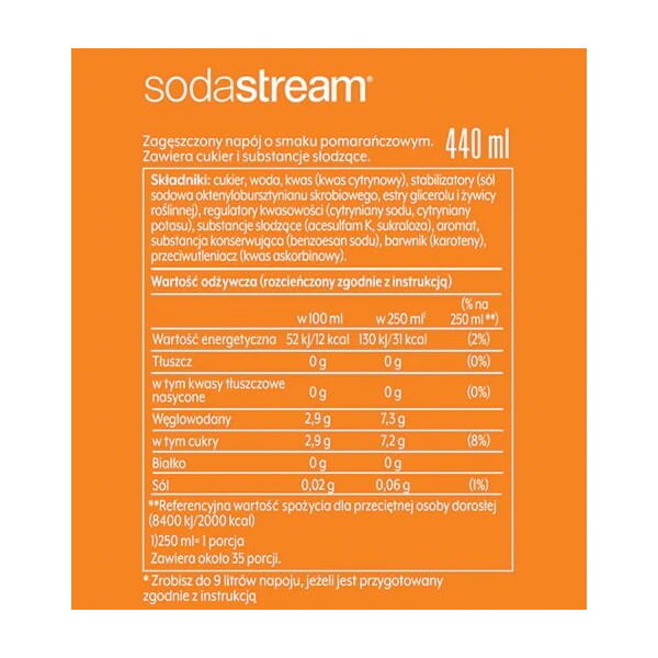 Zestaw koncentratów SodaStream 4x Mirinda 440ml — zdjęcie 2