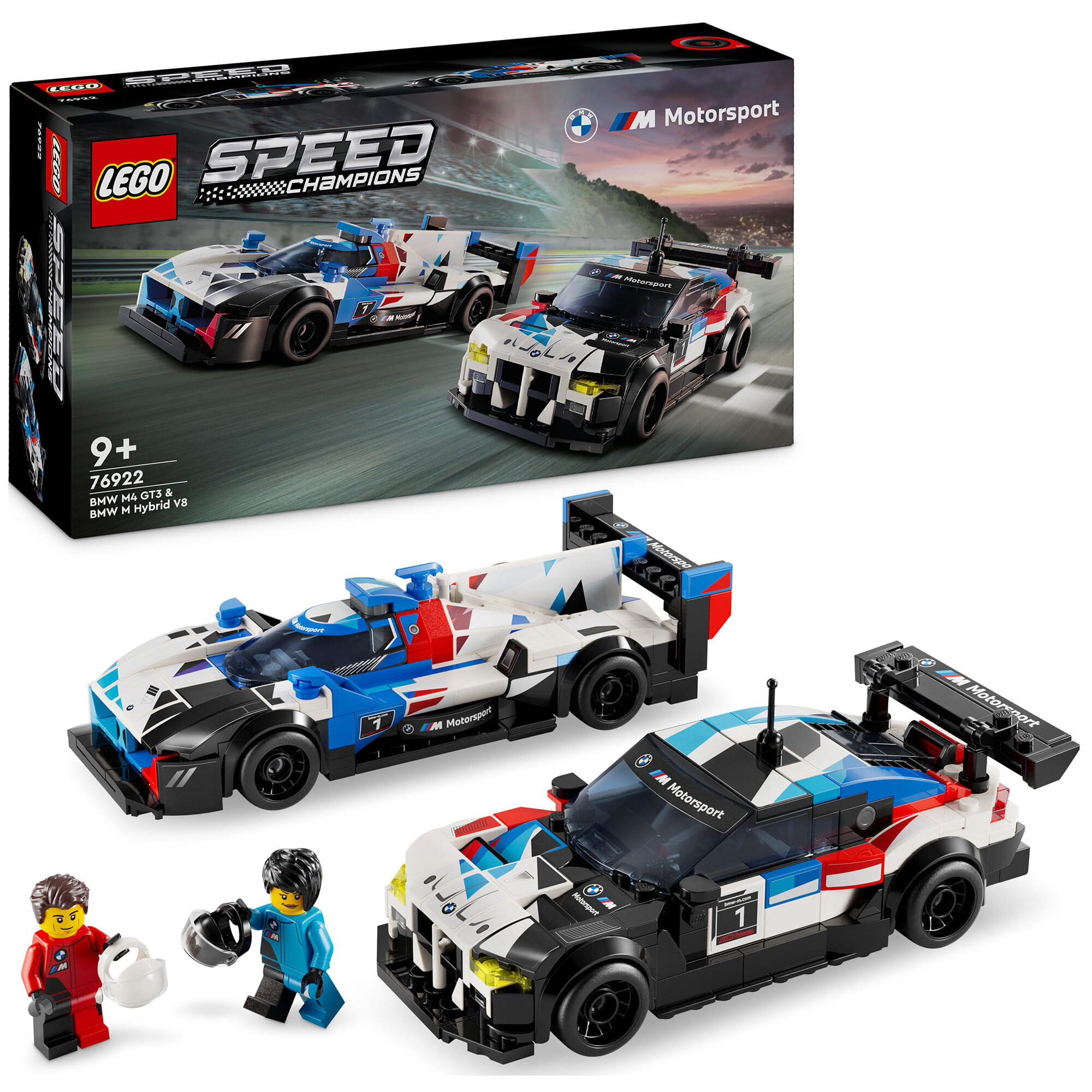 LEGO Speed Champions Samochody wyścigowe BMW M4 GT3 & BMW M Hybrid V8 76922 — zdjęcie 1