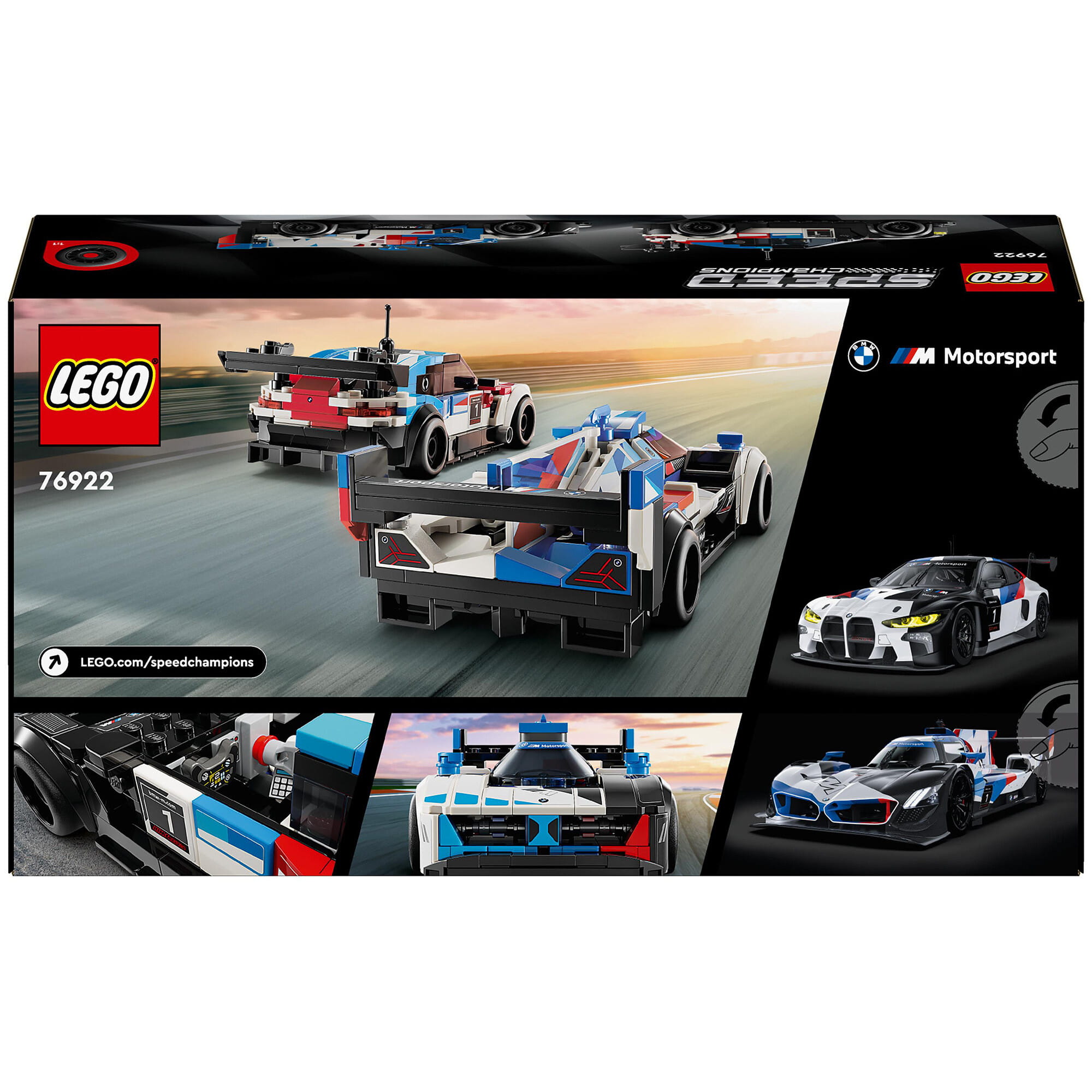 LEGO Speed Champions Samochody wyścigowe BMW M4 GT3 & BMW M Hybrid V8 76922 — zdjęcie 2
