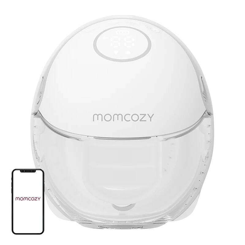 Laktator pojedynczy Momcozy M6 z aplikacją szary — zdjęcie 1