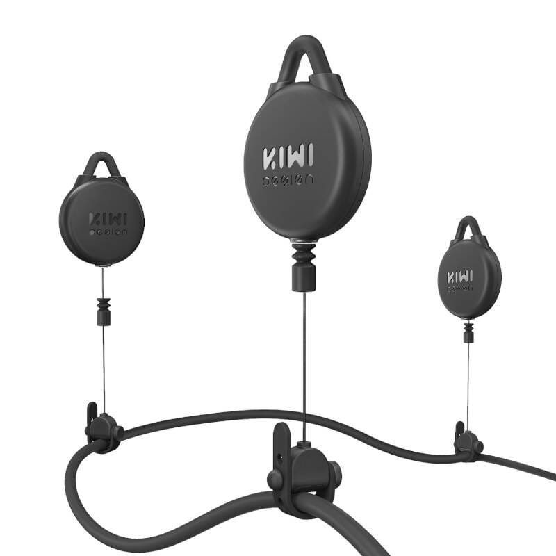 Podwieszany system haczyków do kabli VR 6szt. Kiwi Design V2-3 do Meta Quest 2 / Quest 3 / Quest PRO czarny — zdjęcie 2