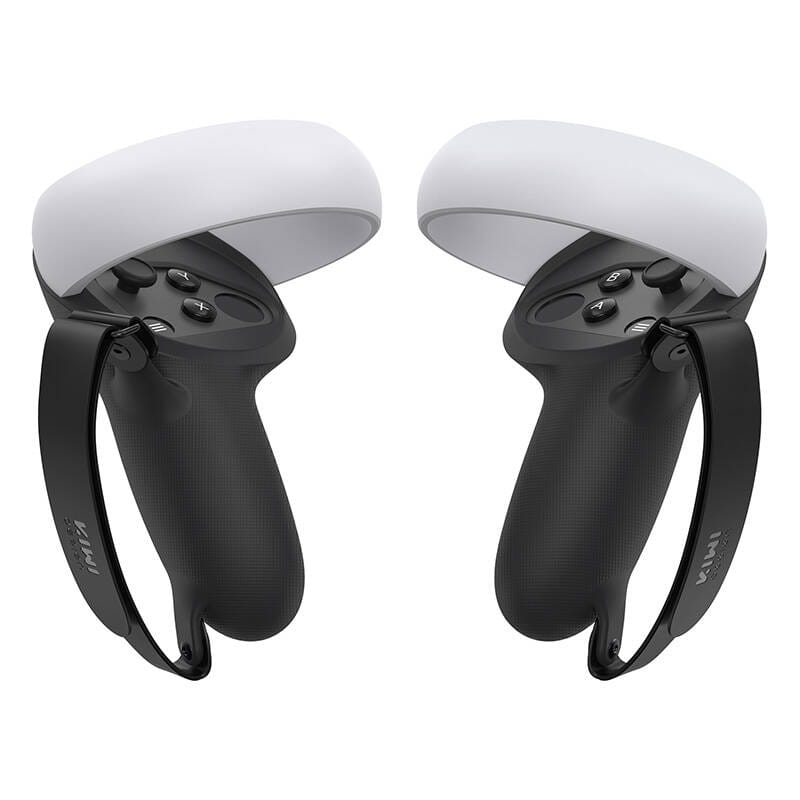 Pokrowiec ochronny na kontrolery z uchwytem Kiwi Design Q1 PRO-2 for Meta Quest 2 czarny — zdjęcie 1
