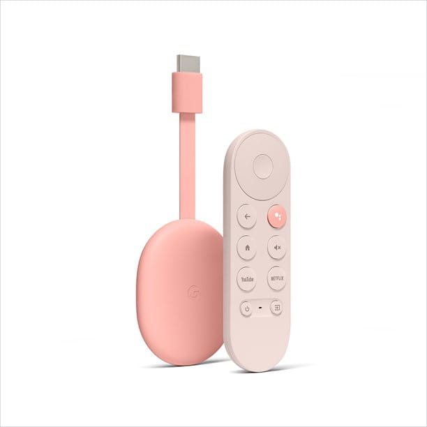 adapter Google Chromecast 4.0 różowy — zdjęcie 1
