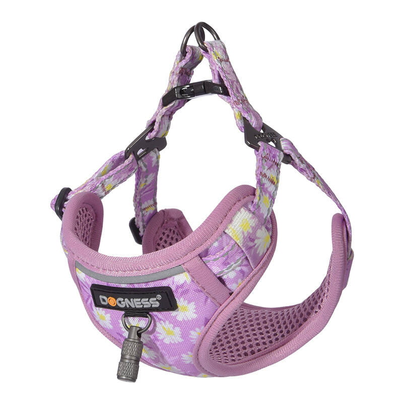 Zestaw spacerowy Dogness smycz 1,5m+szelki dla psa różowy — zdjęcie 2