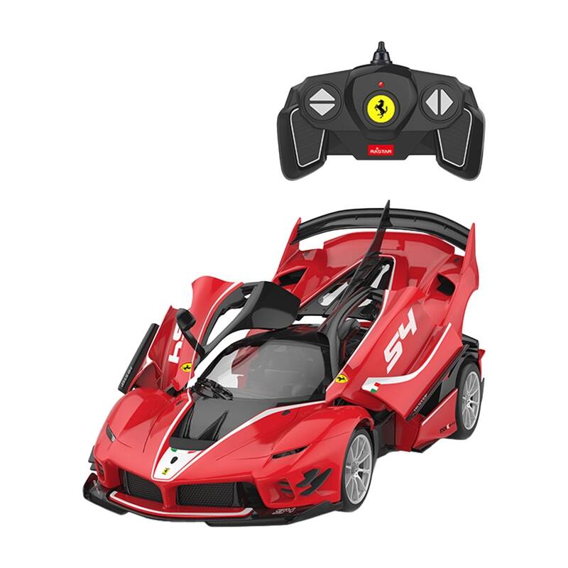 Samochód zdalnie sterowany RC RASTAR Ferrari 1:18 FXXK do samodzielnego złożenia czerwony — zdjęcie 1