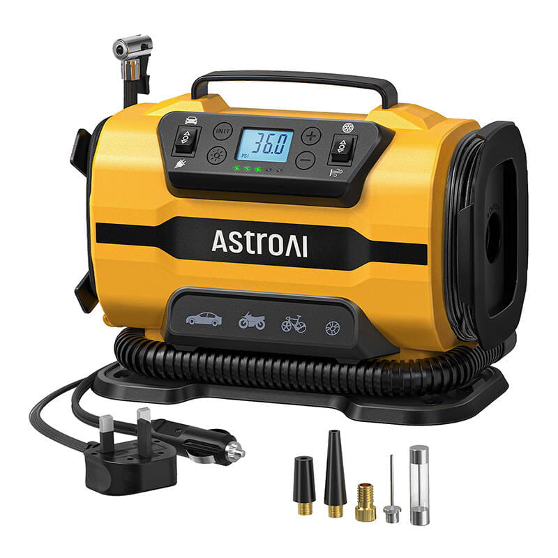 Przenośny kompresor do Kół AstroAI ATJ-8366 150 PSI 12V DC/110V AC — zdjęcie 2