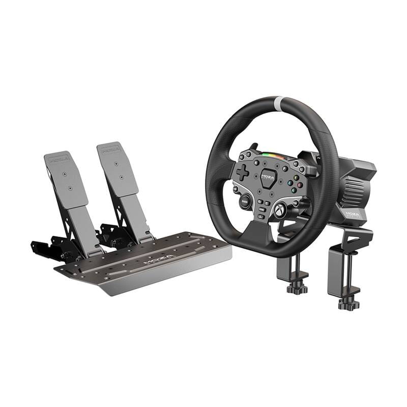 Zestaw gamingowy - baza R3 + kierownica ES + pedały SRP-Lite + zaciski Moza Racing R3 RS053 (X-BOX, PC) — zdjęcie 1