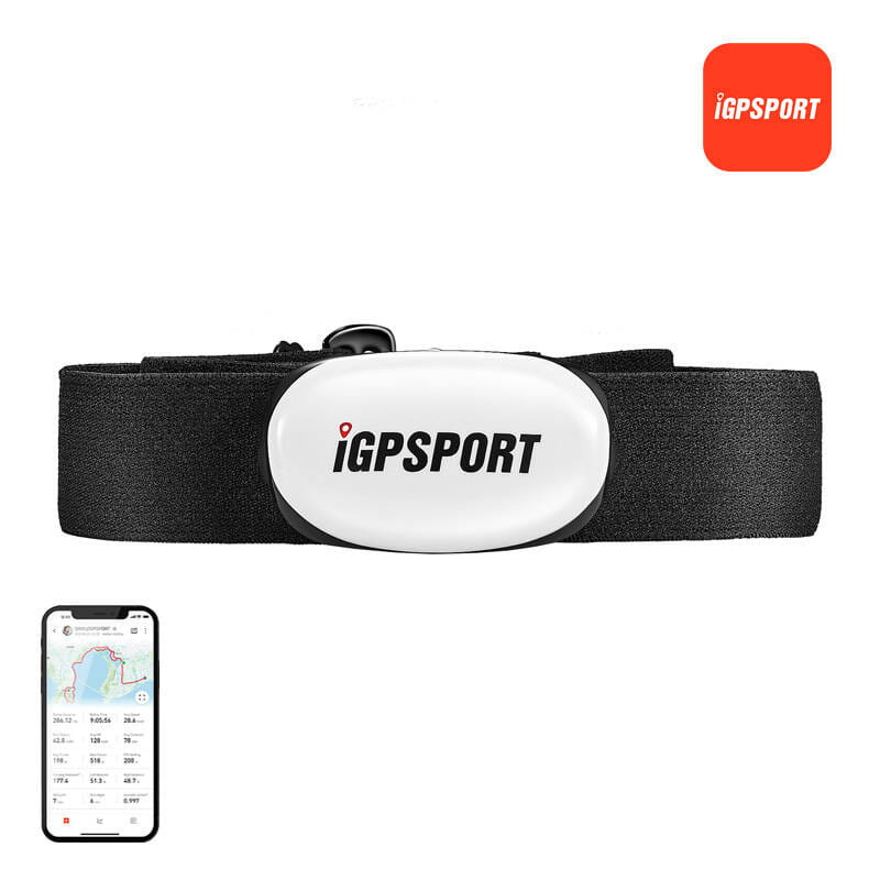 Pulsometr iGPSPORT HR40 na klatkę piersiową biały — zdjęcie 1