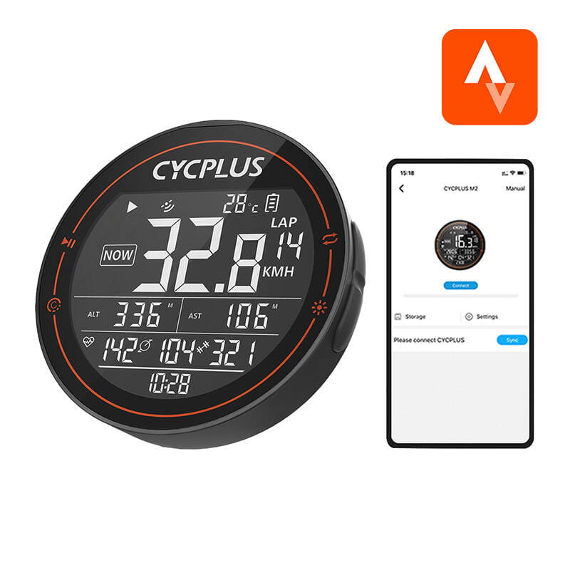 Komputer rowerowy Cycplus M2 - kompatybilne z: Strava, Trainingpeaks itp. — zdjęcie 1