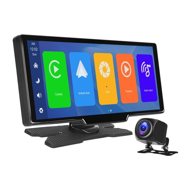 Monitor samochodowy 9,3" Podofo A3073 Carplay&Android Auto + Kamera przednia i tylna — zdjęcie 1