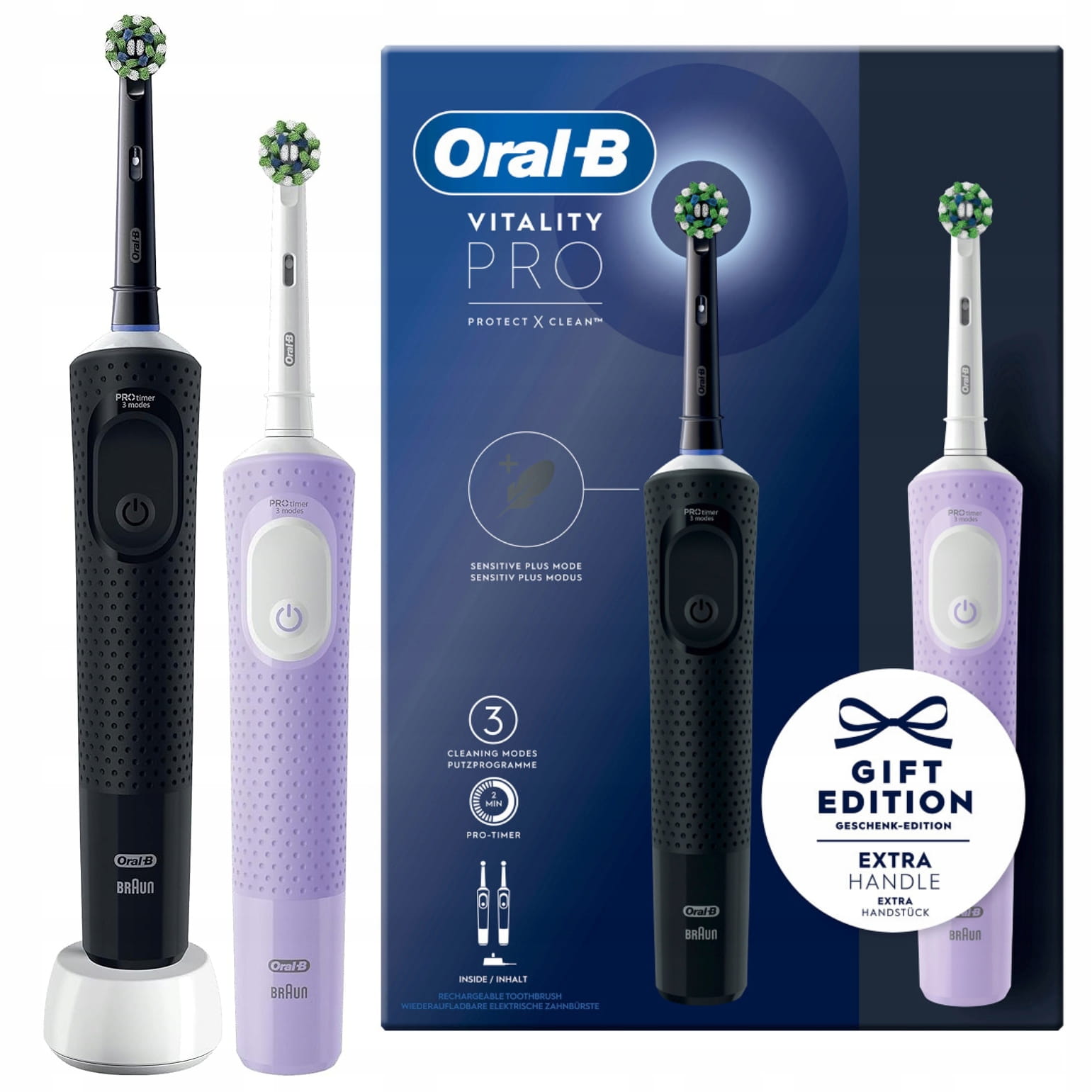 Szczoteczka elektryczna Oral-B Vitality Pro D103 Duo Black Violet — zdjęcie 1