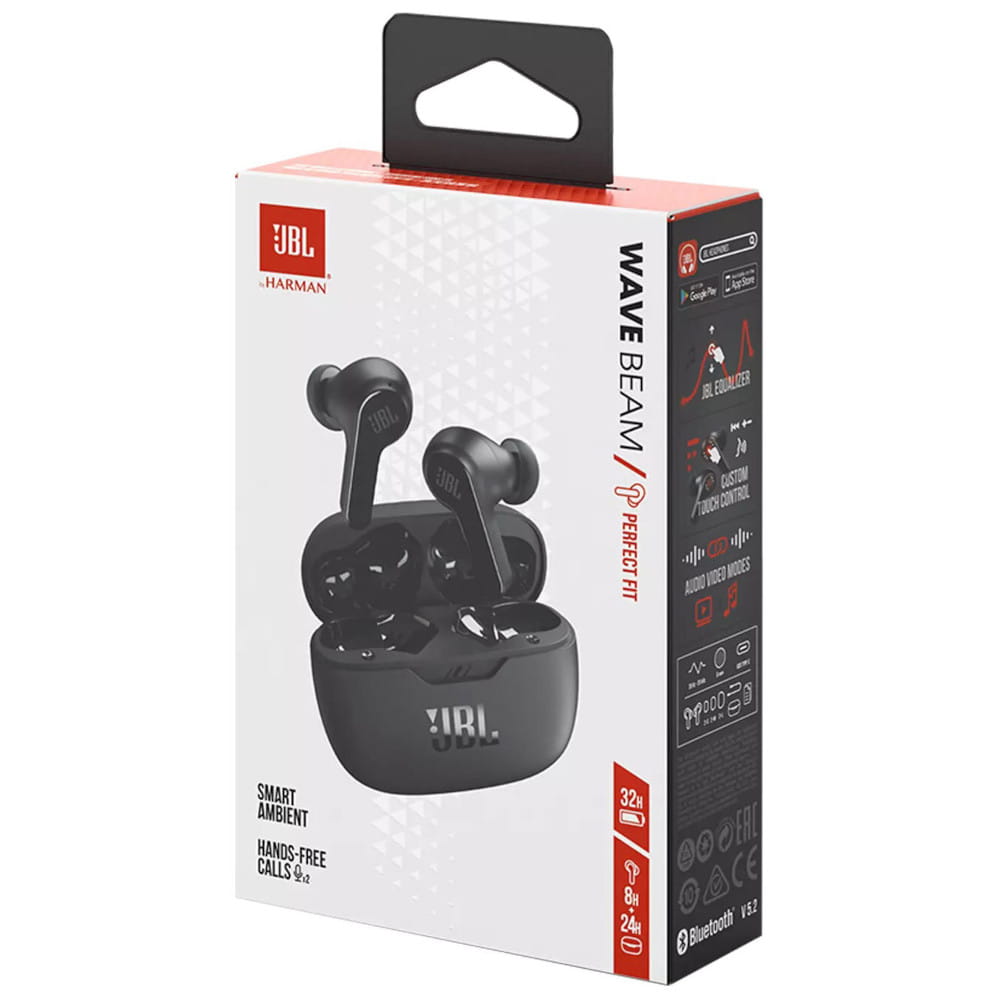 Słuchawki dokanałowe JBL Wave Beam czarny — zdjęcie 2