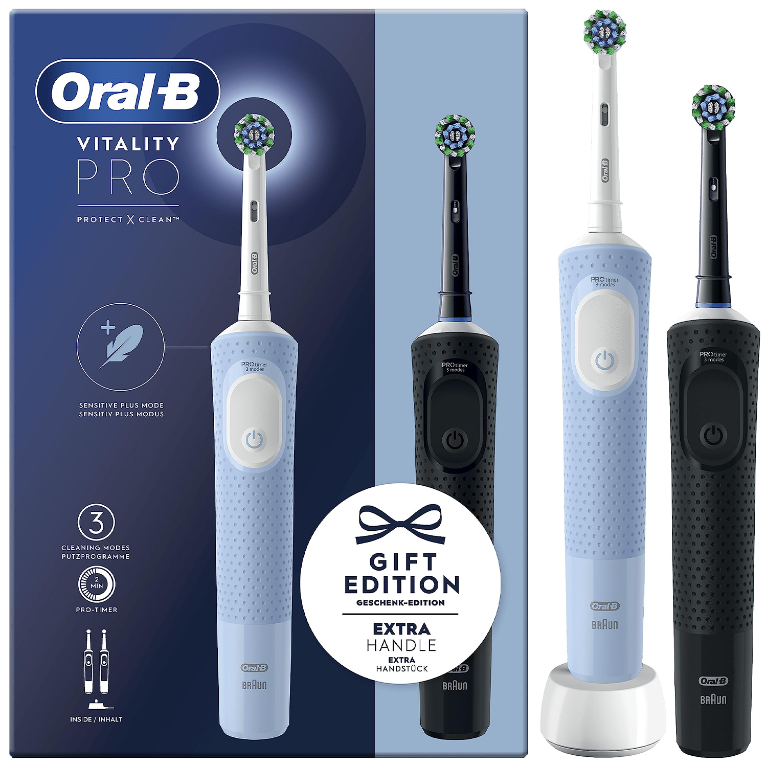 Szczoteczka elektryczna Oral-B Vitality Pro D103 Duo Black Blue — zdjęcie 1