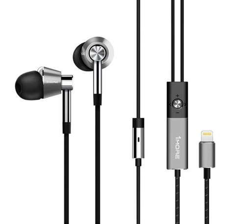 1More Triple Driver Lightning E1001 L srebrne — zdjęcie 1