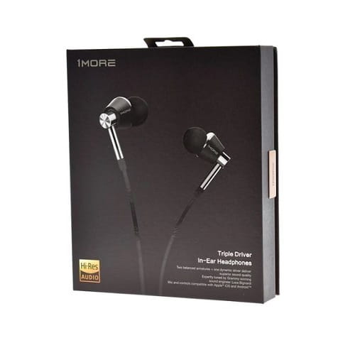1More Triple Driver Lightning E1001 L srebrne — zdjęcie 2