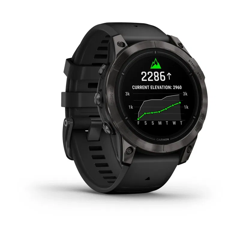 Garmin Epix Pro Gen 2 51 mm Sapphire Carbon Grey DLC Titanium z czarnym paskiem (010-02804-00) — zdjęcie 2