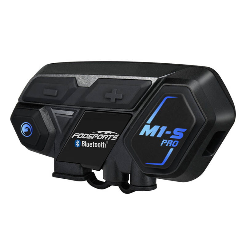 Interkom motocyklowy Fodsports M1-S Pro dwupak czarny — zdjęcie 2