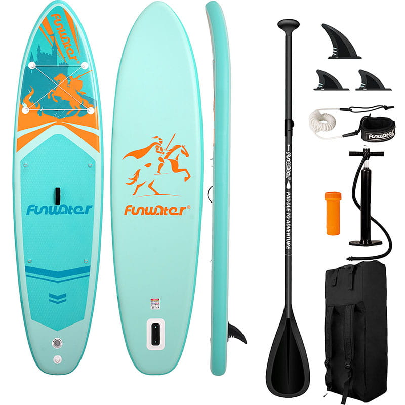 Deska do pływania SUP FunWater SUPFW70A turkusowy — zdjęcie 1