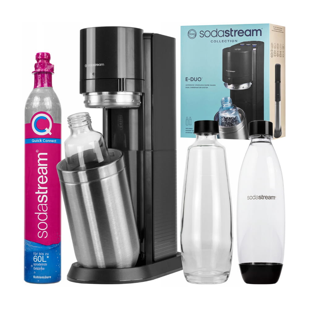 saturator SodaStream E-Duo czarny z gazem CO2 — zdjęcie 1