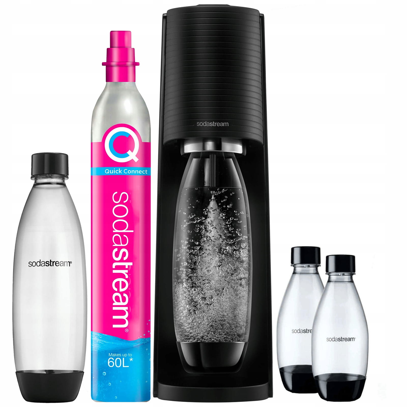 saturator Sodastream Terra czarny 3 butelki(1L + 2x 0,5L) CO2 przepisy — zdjęcie 2