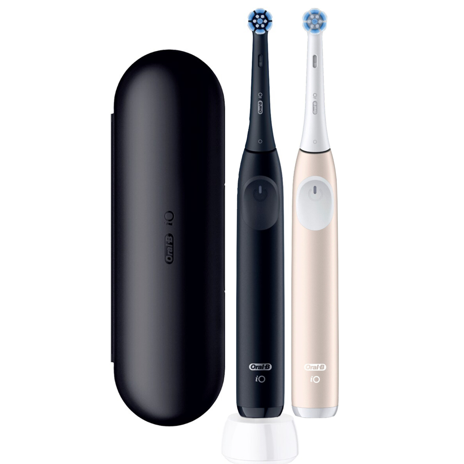 Szczoteczki magnetyczne Oral-B iO laboratory series 2 dwupak czarna i różowa — zdjęcie 2