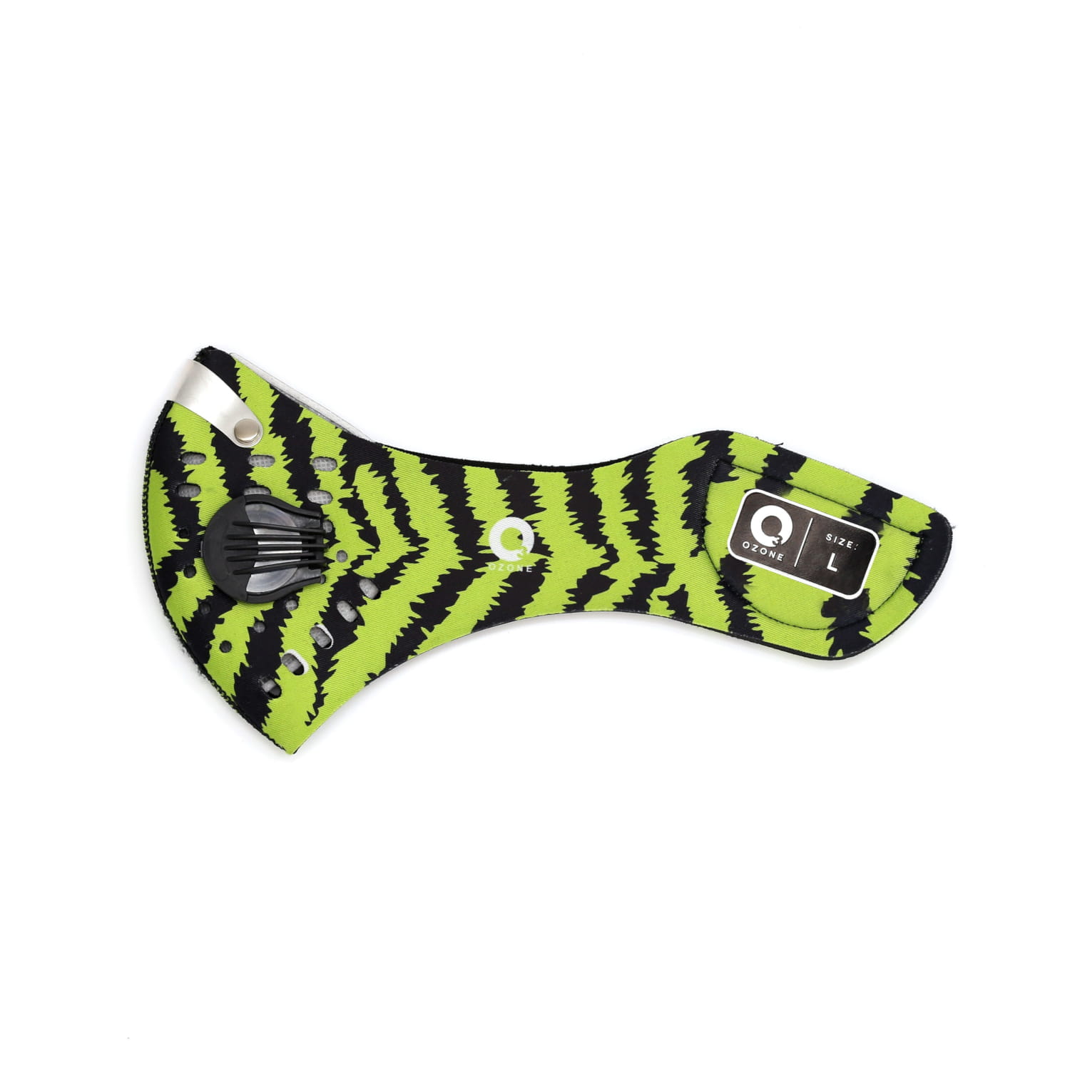 Maska antysmogowa Sport Ozone Mask Green Zebra N95 XL — zdjęcie 1