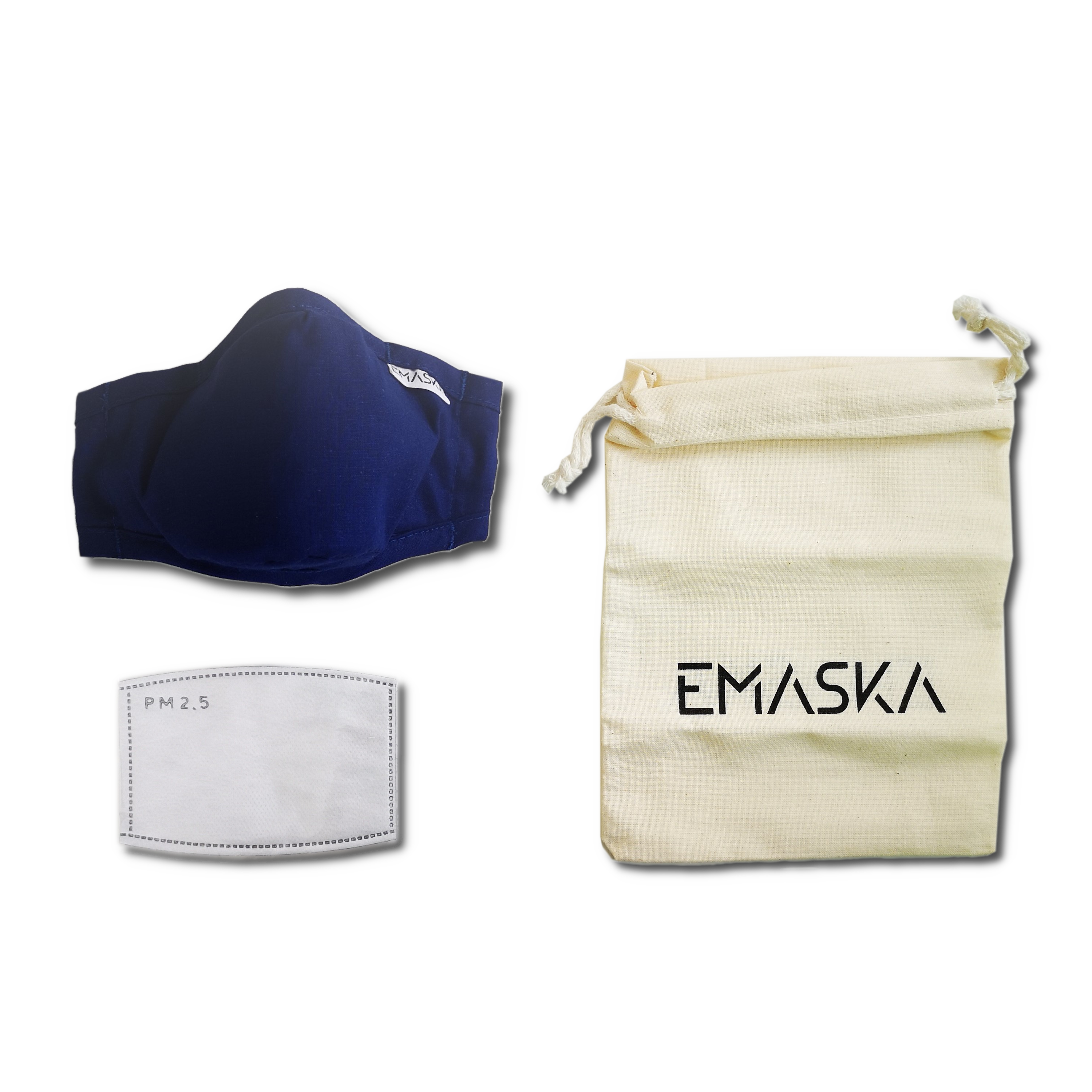 Maska antysmogowa Ozone EMASKA S/M N95 granatowa — zdjęcie 1