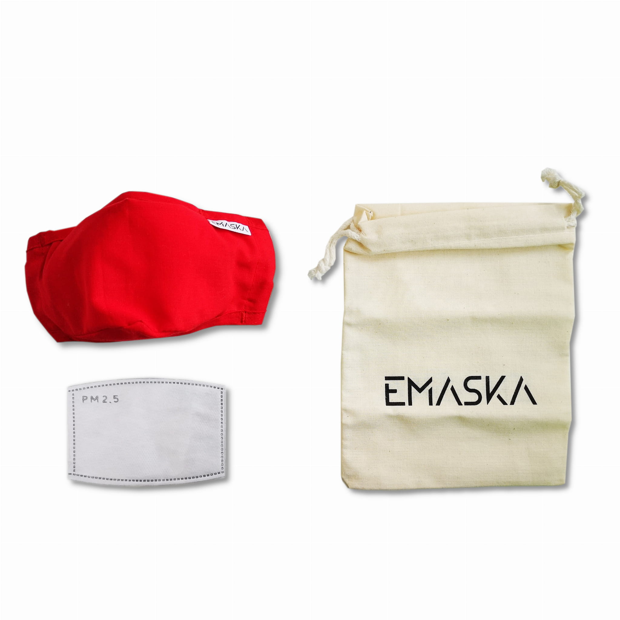 Maska antysmogowa Ozone EMASKA S/M N95 czerwona — zdjęcie 1