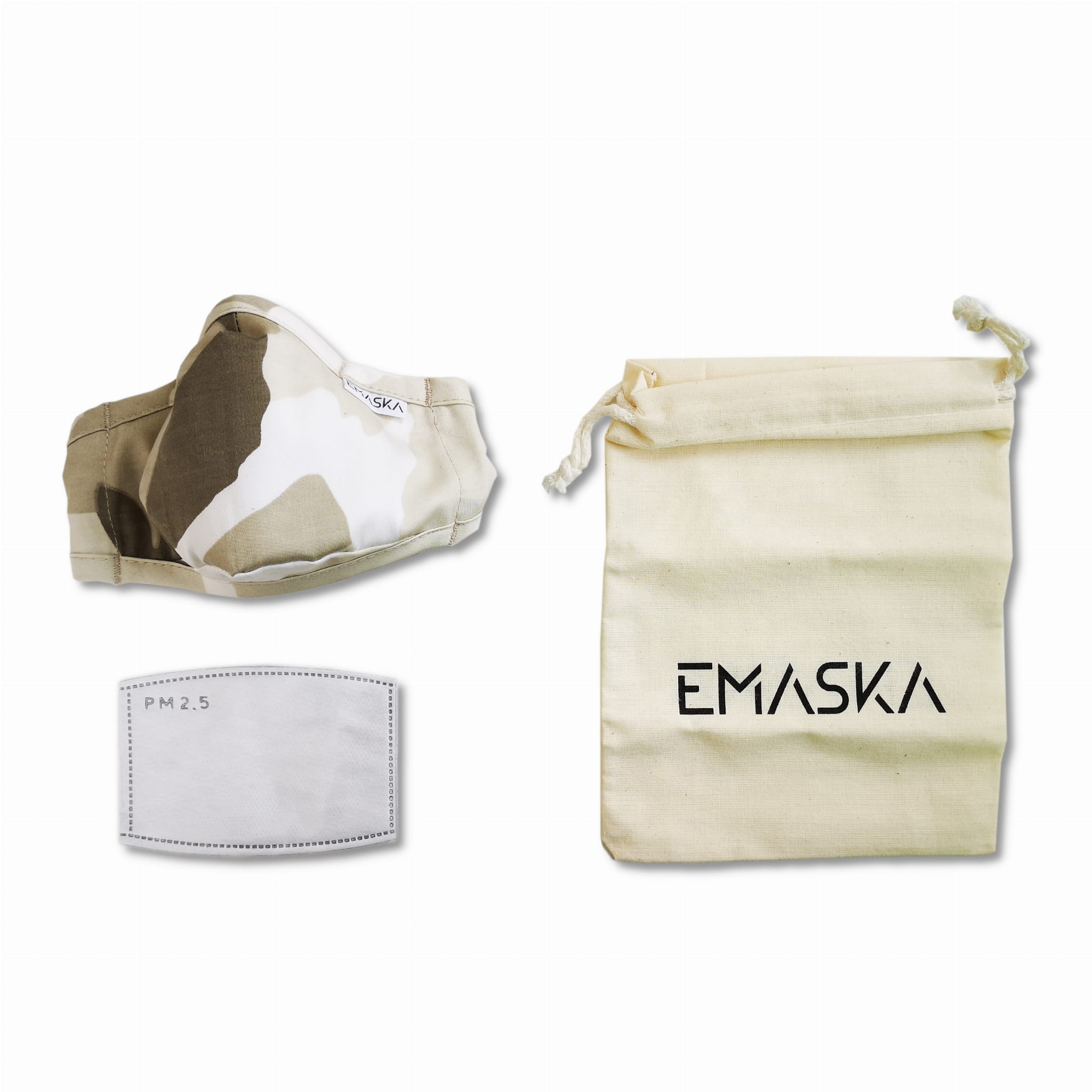 Maska antysmogowa Ozone EMASKA S/M N95 szare moro — zdjęcie 1