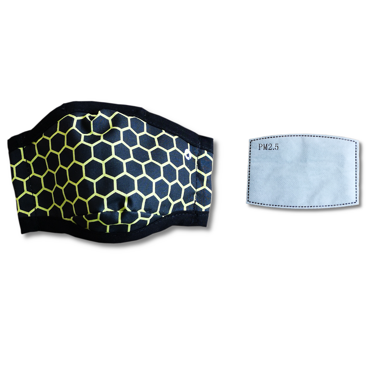 Maska antysmogowa Ozone Casual N95 hexy żółte S/M — zdjęcie 1