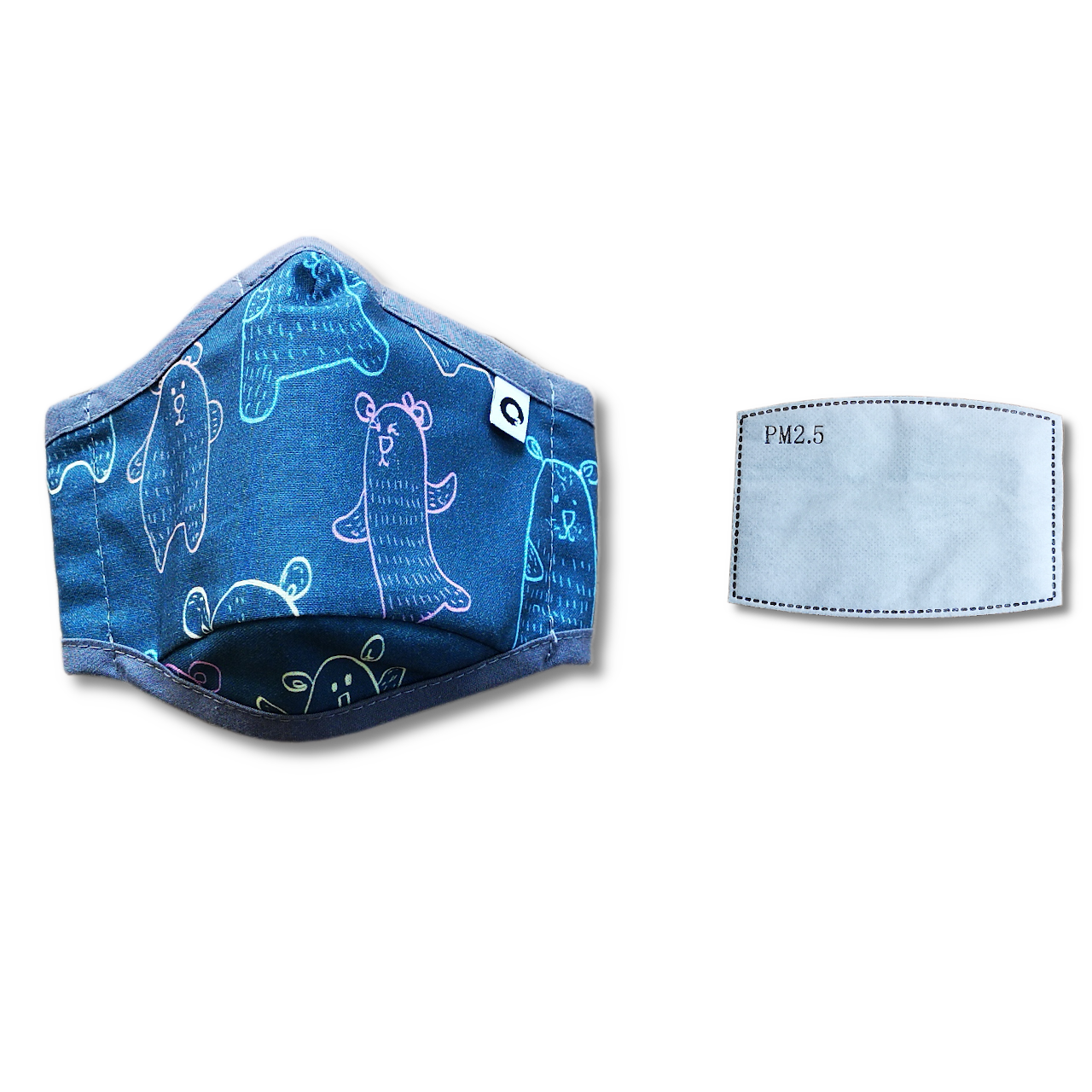 Maska antysmogowa Ozone Casual N95 misie S/M — zdjęcie 1