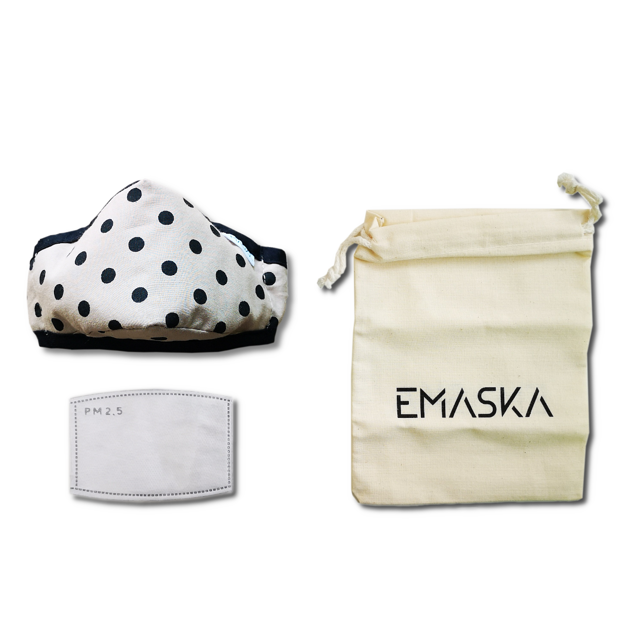 Maska antysmogowa Ozone EMASKA S/M N95 kropki — zdjęcie 1