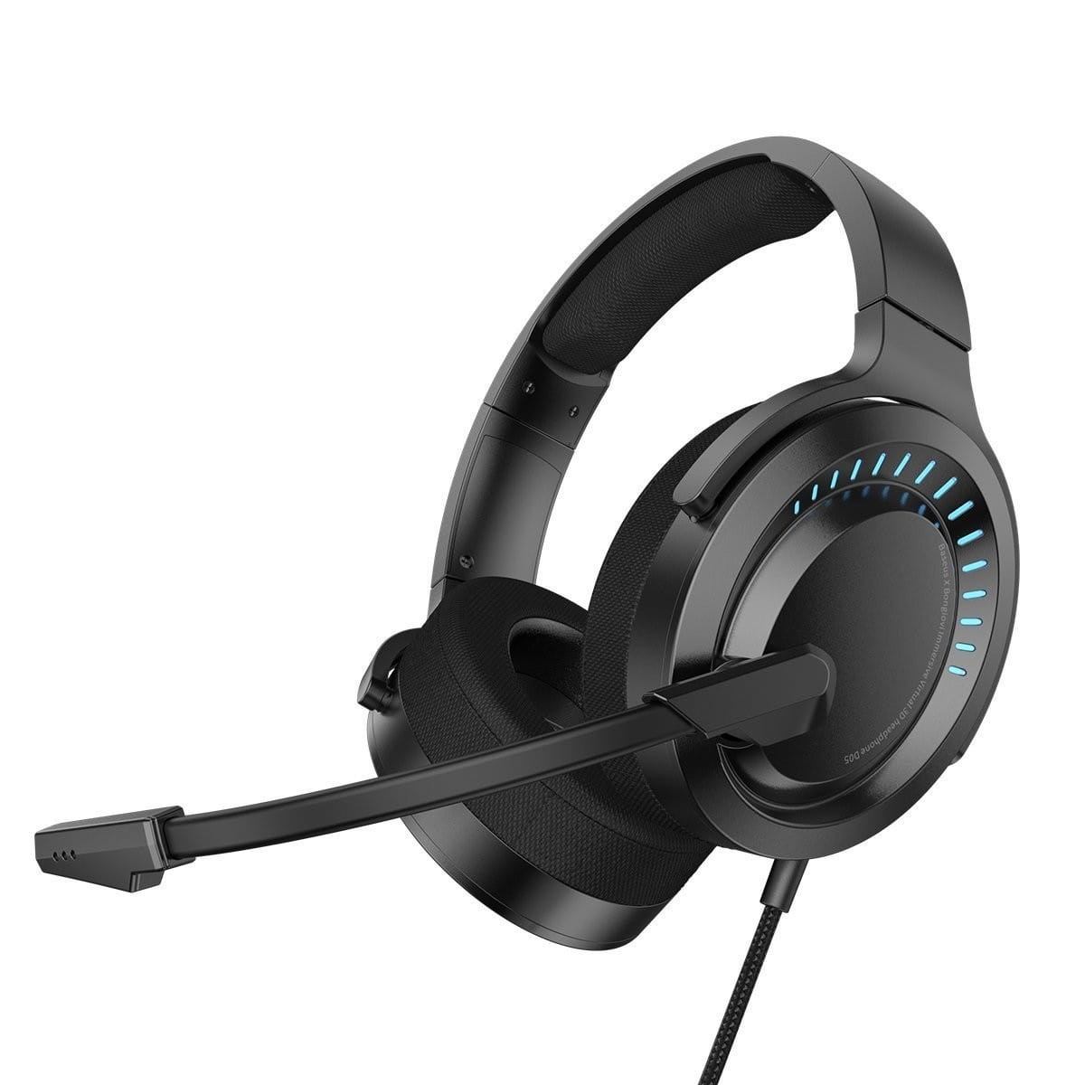 Słuchawki gamingowe Baseus GAMO D05 z mikrofonem, dźwięk 3D, USB (czarne) — zdjęcie 1