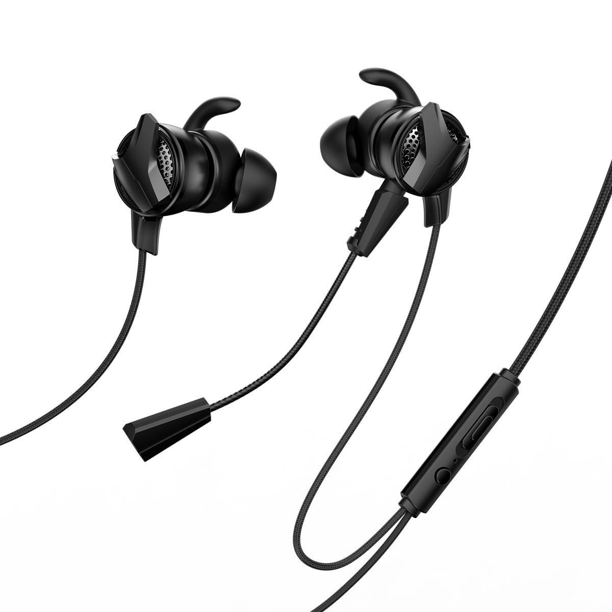 Słuchawki gamingowe mini jack 3,5mm Baseus GAMO H15 z mikrofonem (czarne) — zdjęcie 2